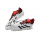 Adidas Predator Accuracy FG White and Red Mens Soccer Cleats