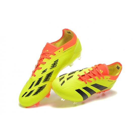 Adidas Predator Accuracy FG Yellow Black Mens Soccer Cleats