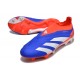 Sale Adidas Predator Elite Laceless Boost FG Orange Silver Blue Low Soccer Cleats