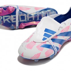 Adidas Predator Elite Tongue FG Pink Deep Blue White Low