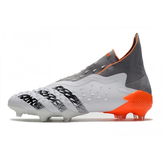 Adidas Predator Freak FG Whitespark Soccer Cleats Black White