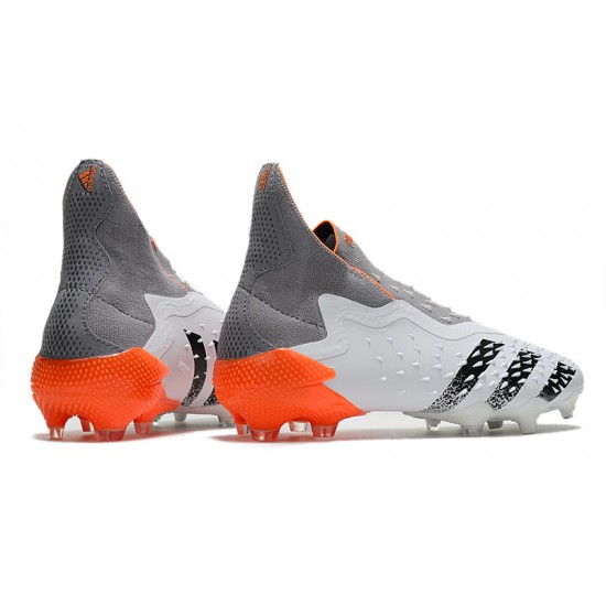 Adidas Predator Freak FG Whitespark Soccer Cleats Black White