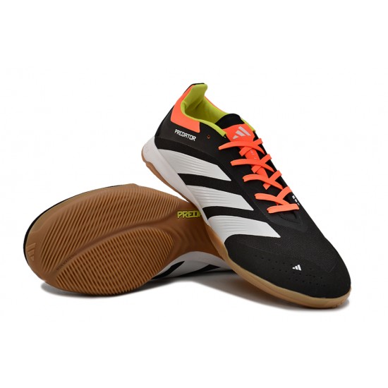 Unisex Adidas Predator 24 Elite IC Black Brown Soccer Cleats 