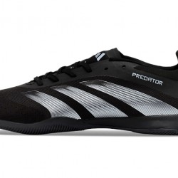 Unisex Adidas Predator 24 Elite IC Black Grey Soccer Cleats 