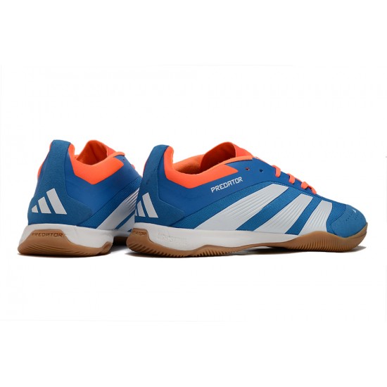 Unisex Adidas Predator 24 Elite IC Blue Brown Soccer Cleats