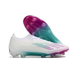 Adidas X 23 Crazyfast.1 FG  Soccer Cleats Beige White Purple