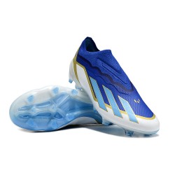 Adidas X CRAZYFAST.1 FG Bule White Mens  