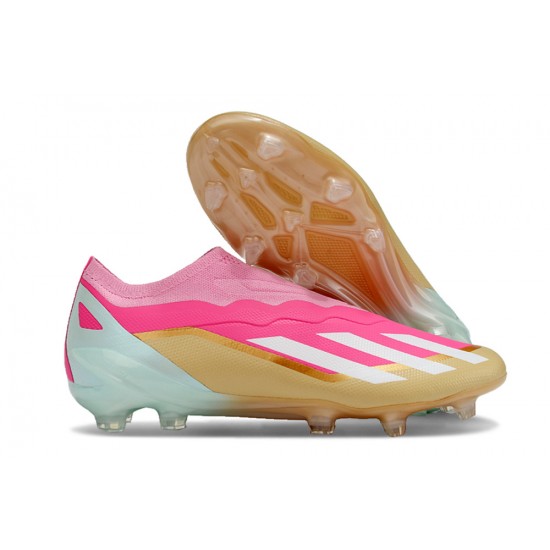 Adidas X CRAZYFAST.1 FG Pink Gold Mens