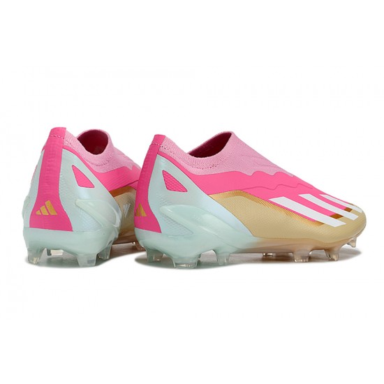 Adidas X CRAZYFAST.1 FG Pink Gold Mens