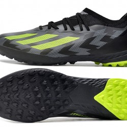 Adidas X Crazyfast.1 Laceless TF Low Soccer Cleats Black Green