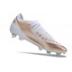 Sale Adidas X Crazyfast1 SG White Gold Silver Low Soccer Cleats