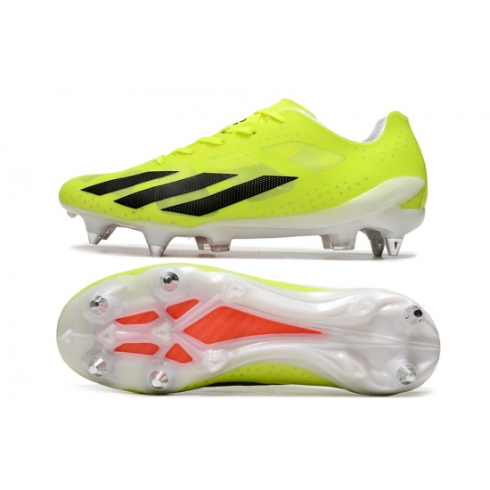 Sale Adidas X Crazyfast1 SG Yellow Black Orange Low Soccer Cleats