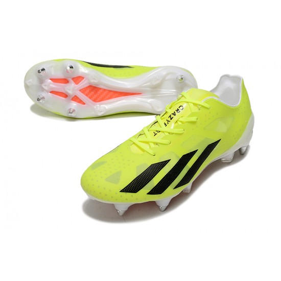 Sale Adidas X Crazyfast1 SG Yellow Black Orange Low Soccer Cleats