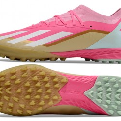 Adidas X Speedportal.1 TF Mens Pink and Gold  