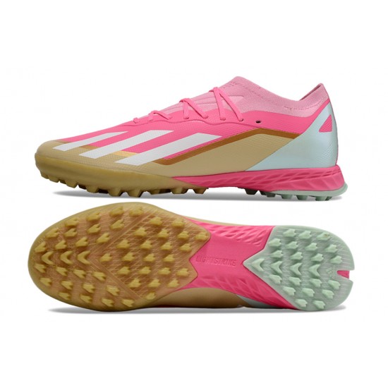 Adidas X Speedportal.1 TF Mens Pink and Gold