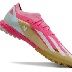 Adidas X Speedportal.1 TF Mens Pink and Gold  