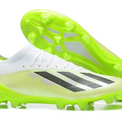 Adidas x23crazyfast.1 FG Low Soccer Cleats White Black Green