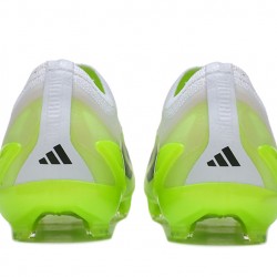 Adidas x23crazyfast.1 Laceless FG Low Soccer Cleats White Black Green