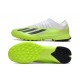 Adidas x23crazyfast.1 Laceless TF Low Soccer Cleats White Black Green