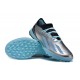 Adidas x23crazyfast.1 TF Low Soccer Cleats Silver Black Ltblue