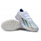 Adidas x23crazyfast.1 TF Low Soccer Cleats White Blue Gold