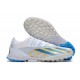 Adidas x23crazyfast.1 TF Low Soccer Cleats White Blue Gold