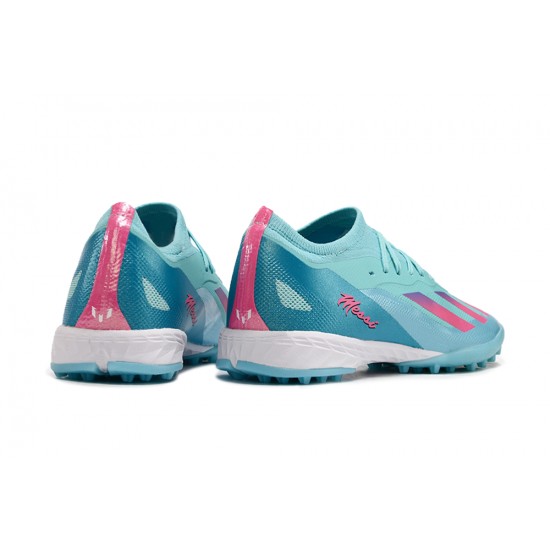 Unisex Adidas X Speedportal.1 TF Bule and Pink