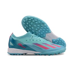 Unisex Adidas X Speedportal.1 TF Bule and Pink  