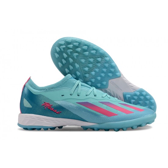 Unisex Adidas X Speedportal.1 TF Bule and Pink