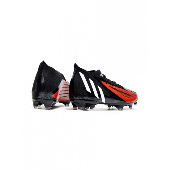 Adidas Predator Edge.1 FG Firm Ground White Black Red Soccer Cleats