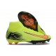 Nike Air Zoom Mercurial Superfly 10 Elite FG Chartreuse and Orange Mens 