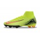 Nike Air Zoom Mercurial Superfly 10 Elite FG Chartreuse and Orange Mens 