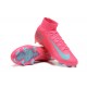 Sale Nike Air Zoom Mercurial Superfly 10 Elite FG Mens Pink Blue Soccer Cleats