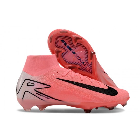 Nike Air Zoom Mercurial Superfly 10 Elite FG Mens Pink and Black