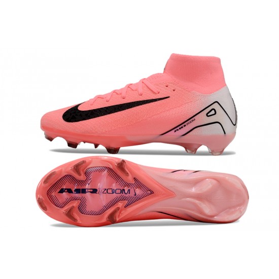 Nike Air Zoom Mercurial Superfly 10 Elite FG Mens Pink and Black