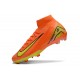 Sale Nike Air Zoom Mercurial Superfly 10 Elite FG Mens Yellow and Orange Soccer Cleats