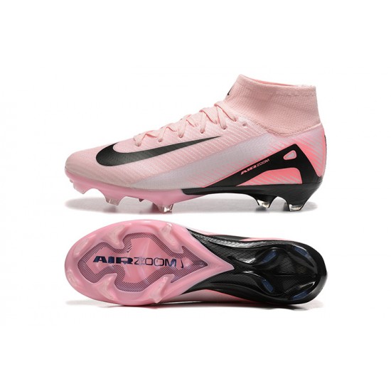 Sale Nike Air Zoom Mercurial Superfly 10 Elite FG Pink Black Mens Soccer Cleats