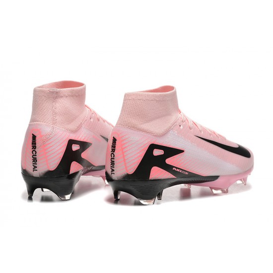 Sale Nike Air Zoom Mercurial Superfly 10 Elite FG Pink Black Mens Soccer Cleats