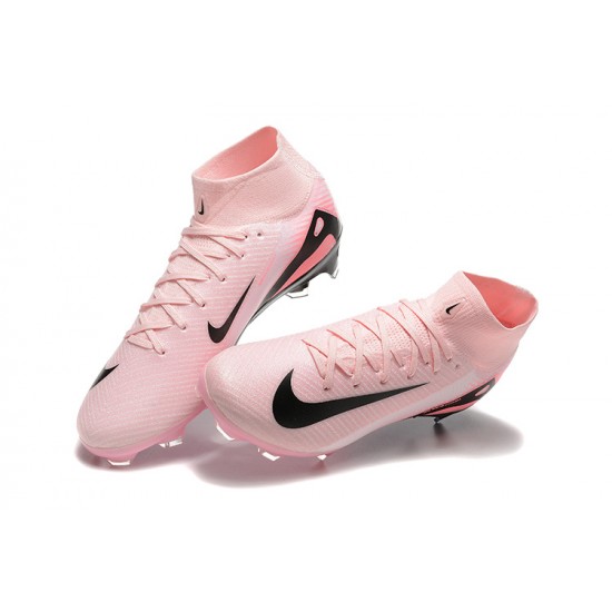 Sale Nike Air Zoom Mercurial Superfly 10 Elite FG Pink Black Mens Soccer Cleats