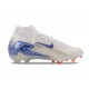 Sale Nike Air Zoom Mercurial Superfly 10 Elite FG White Bule Mens Soccer Cleats