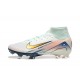 Sale Nike Air Zoom Mercurial Superfly 10 Elite FG White and Gold Mens Soccer Cleats