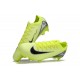 Sale Nike Air Zoom Mercurial Vapor 16 Elite FG Mens Neongreen and Black Soccer Cleats