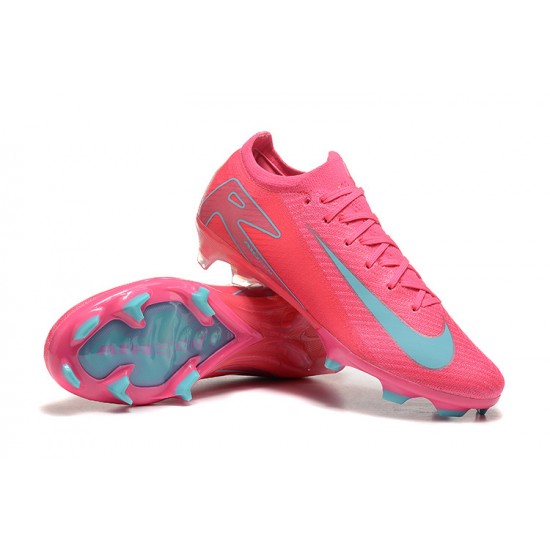 Sale Nike Air Zoom Mercurial Vapor 16 Elite FG Mens Pink and Blue Soccer Cleats