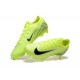 Sale Nike Air Zoom Mercurial Vapor 16 Elite FG Neongreen and Black Mens Soccer Cleats