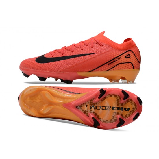 Sale Nike Air Zoom Mercurial Vapor 16 Elite FG Orange and Black Mens Soccer Cleats