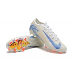 Nike Air Zoom Mercurial Vapor 16 Elite FG White and Blue Mens  