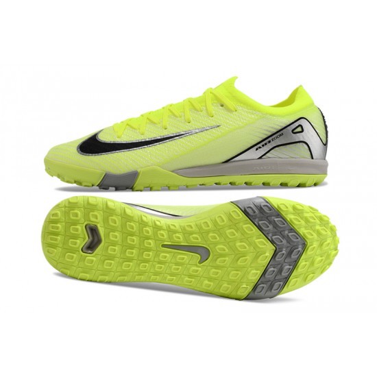 Sale Nike Air Zoom Mercurial Vapor 16 Elite TF Mens Chartreuse Grey Soccer Cleats