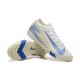 Sale Nike Air Zoom Mercurial Vapor 16 Elite TF Mens White and Blue Soccer Cleats