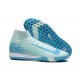 Sale Nike Air Zoom Superfly 10 Mercurial Elite TF Ltblue White Mens Soccer Cleats