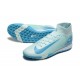 Sale Nike Air Zoom Superfly 10 Mercurial Elite TF Ltblue White Mens Soccer Cleats